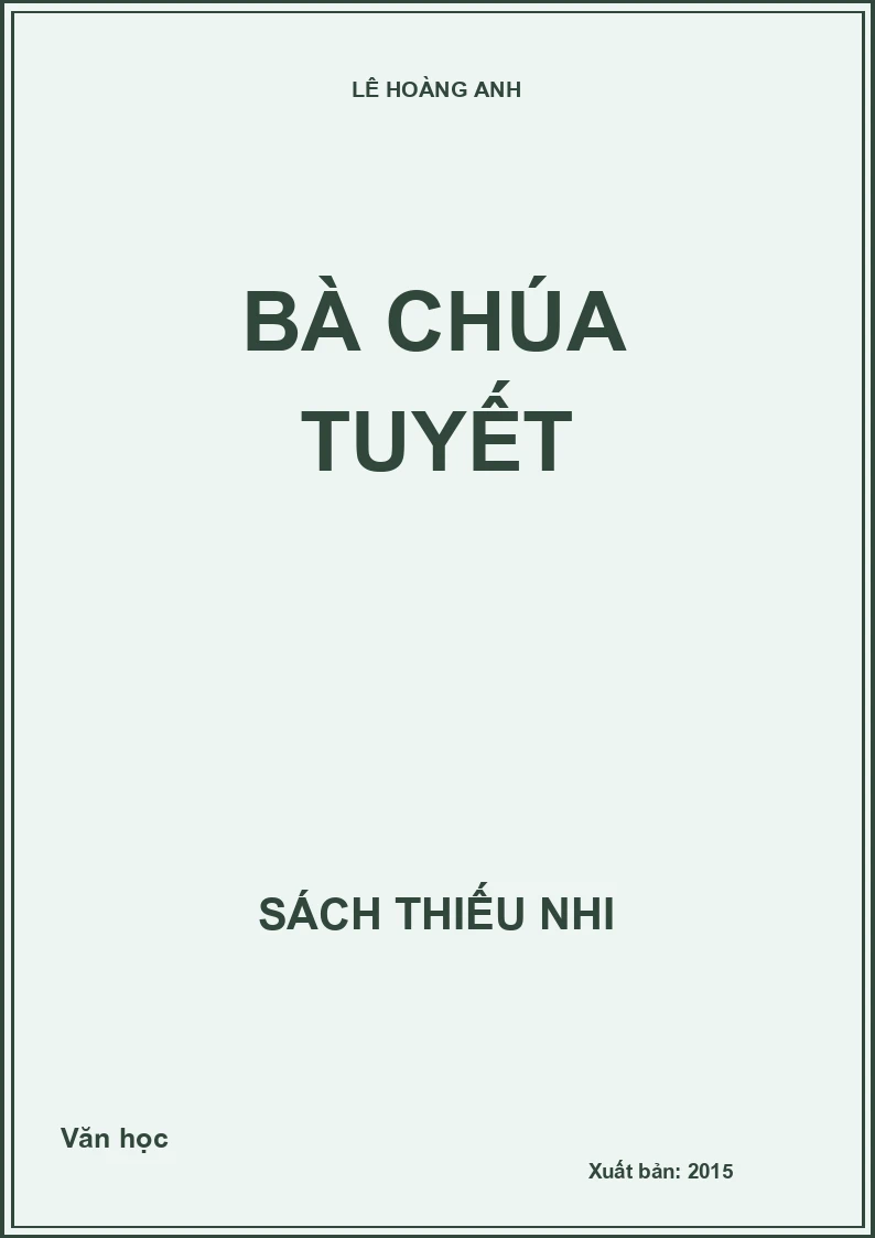 Bà chúa Tuyết