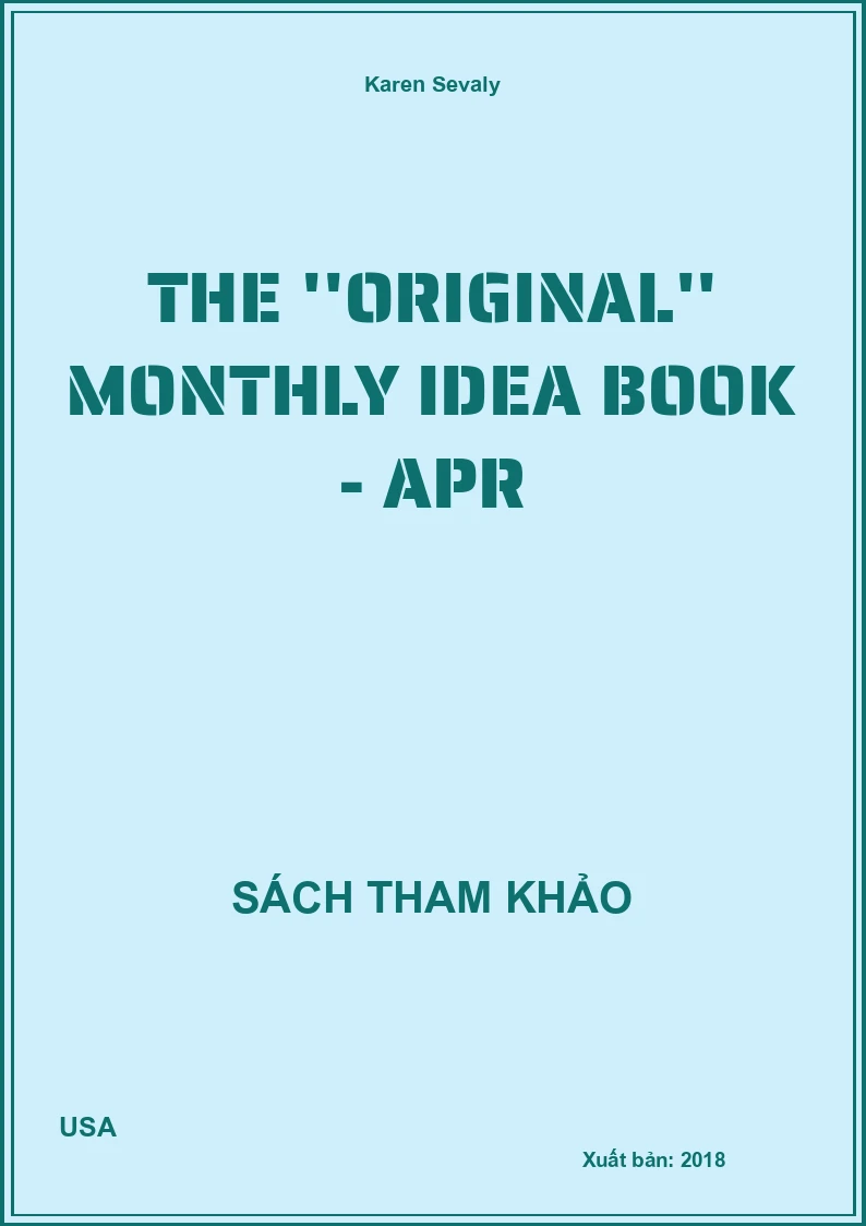 The ''original'' monthly idea book - Apr