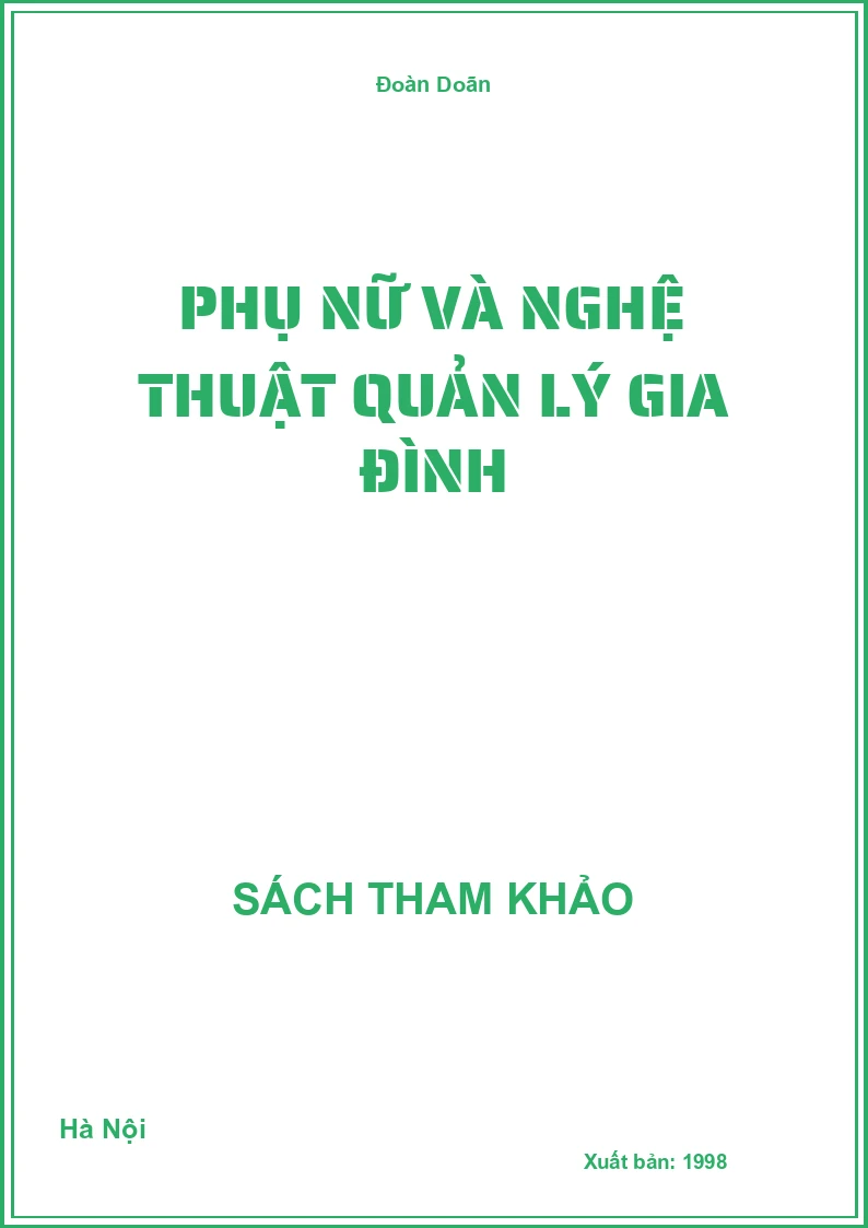Phụ nữ và nghệ thuật quản lý gia đình