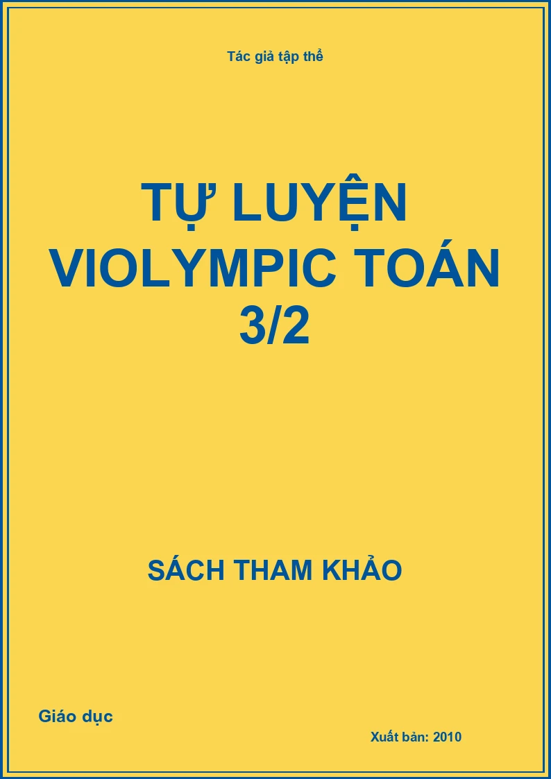 Tự luyện violympic toán 3/2