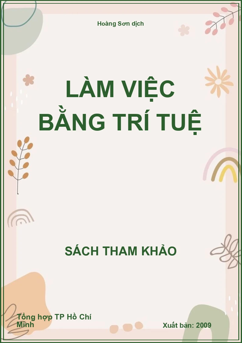 Làm việc bằng trí tuệ