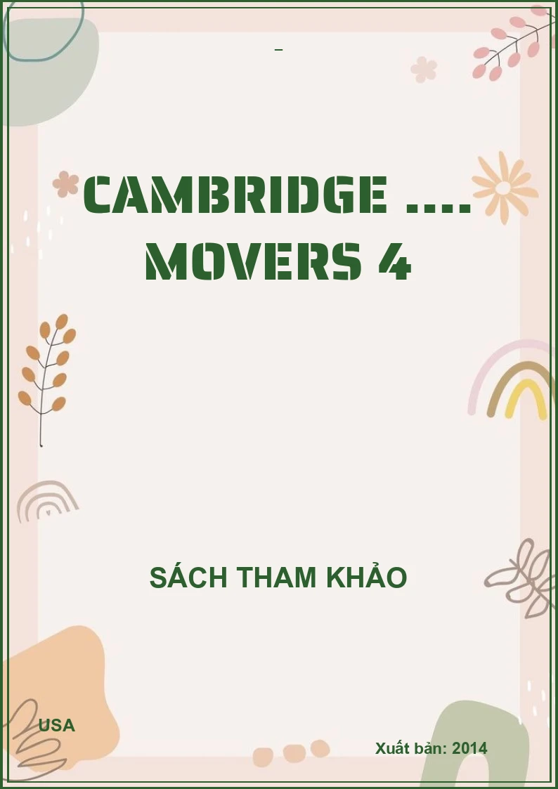 Cambridge .... Movers 4