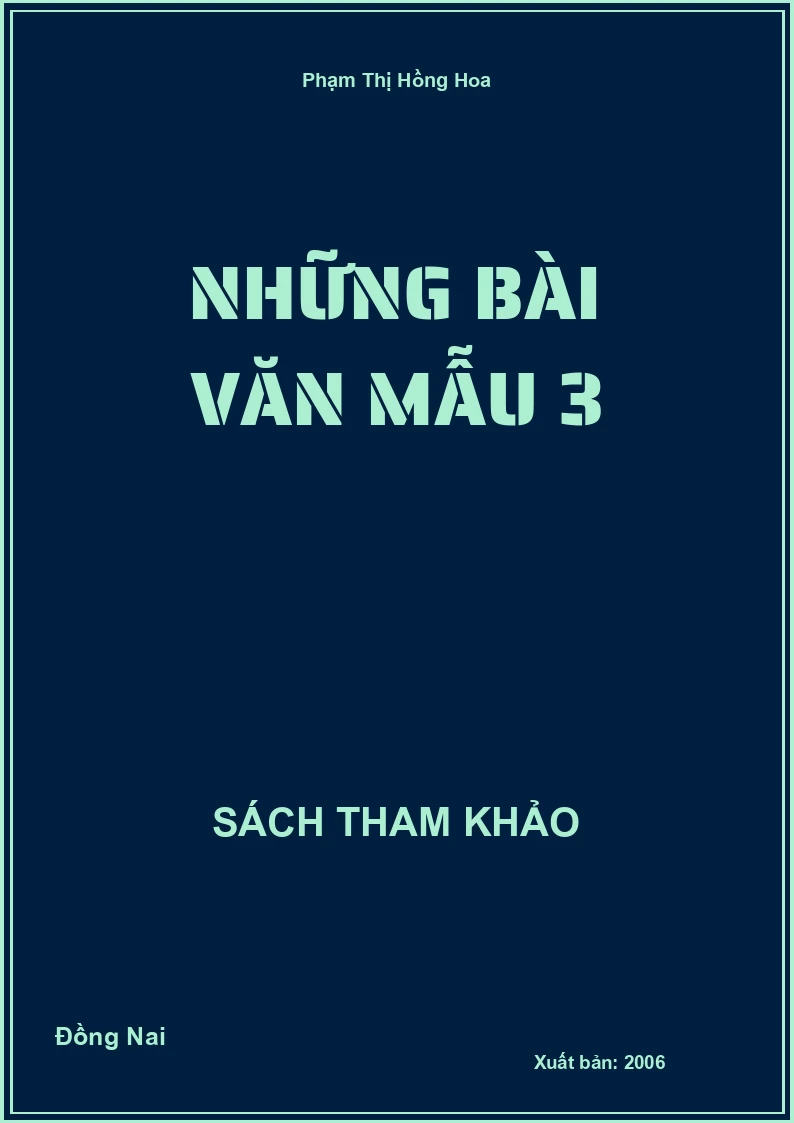 Những bài văn mẫu 3
