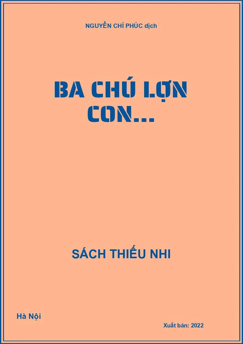 Ba chú lợn con