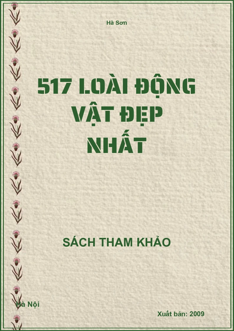 517 Loài động vật đẹp nhất