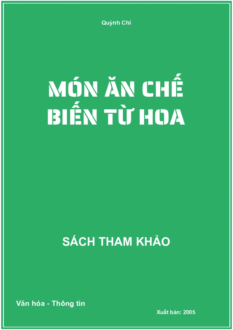Món ăn chế biến từ hoa