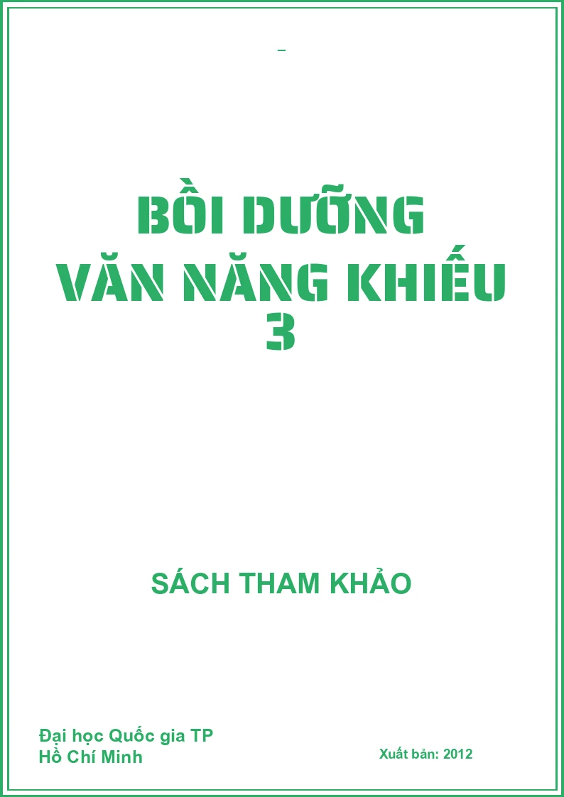 Bồi dưỡng văn năng khiếu 3