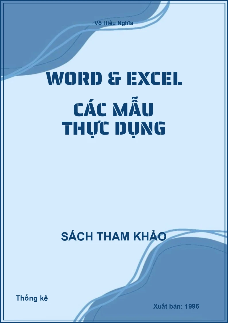 Word & excel các mẫu thực dụng