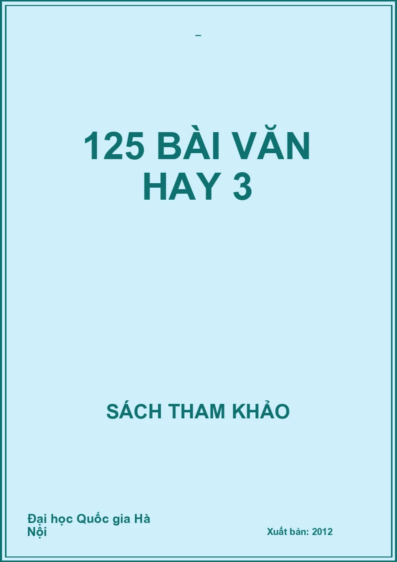 125 Bài văn hay 3