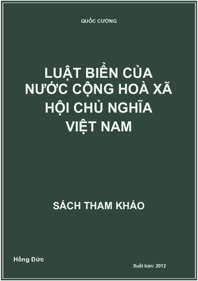 Luật biển của nước Cộng hoà Xã hội Chủ nghĩa Việt Nam