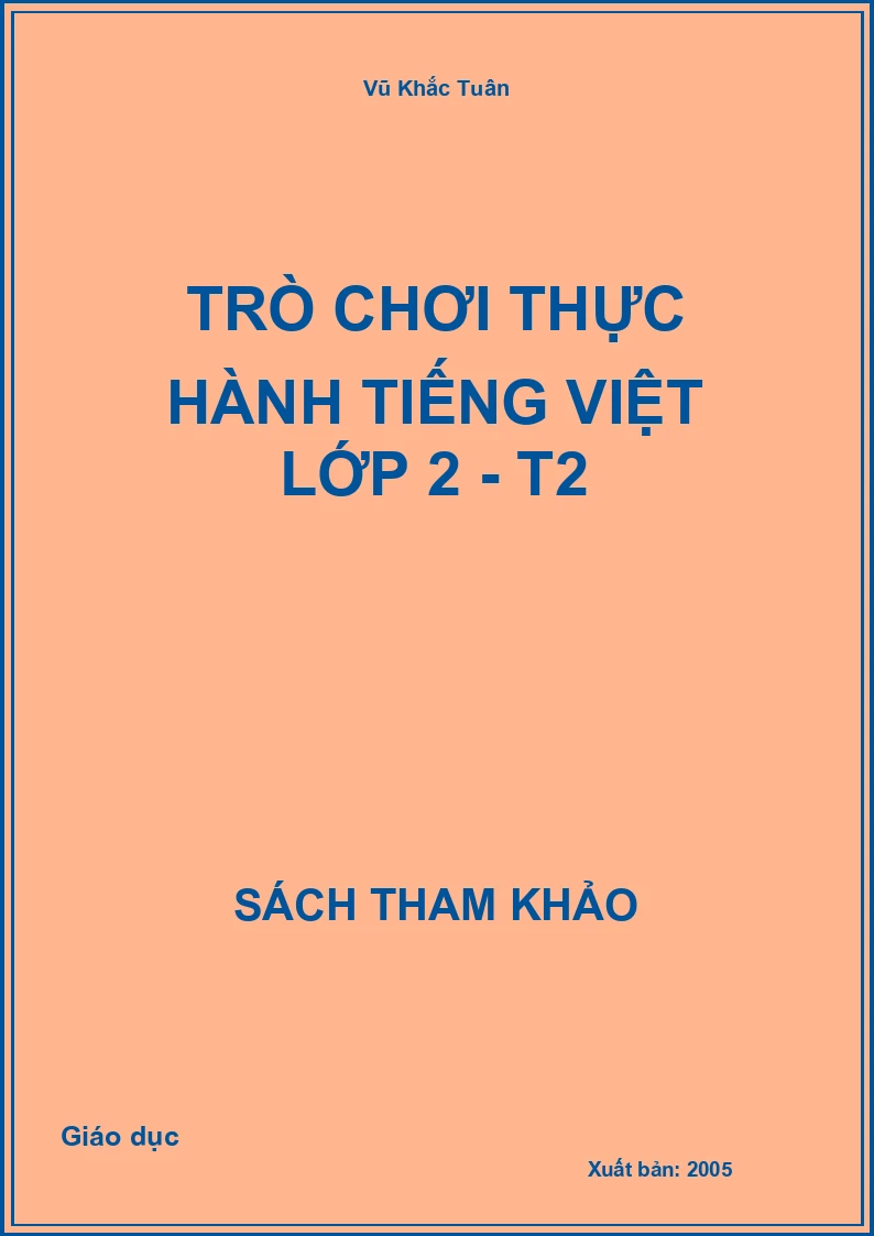 Trò chơi thực hành tiếng việt Lớp 2 - T2
