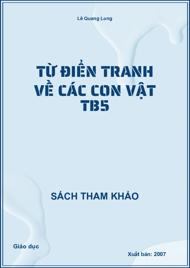 Từ điển tranh về các con vật tb5