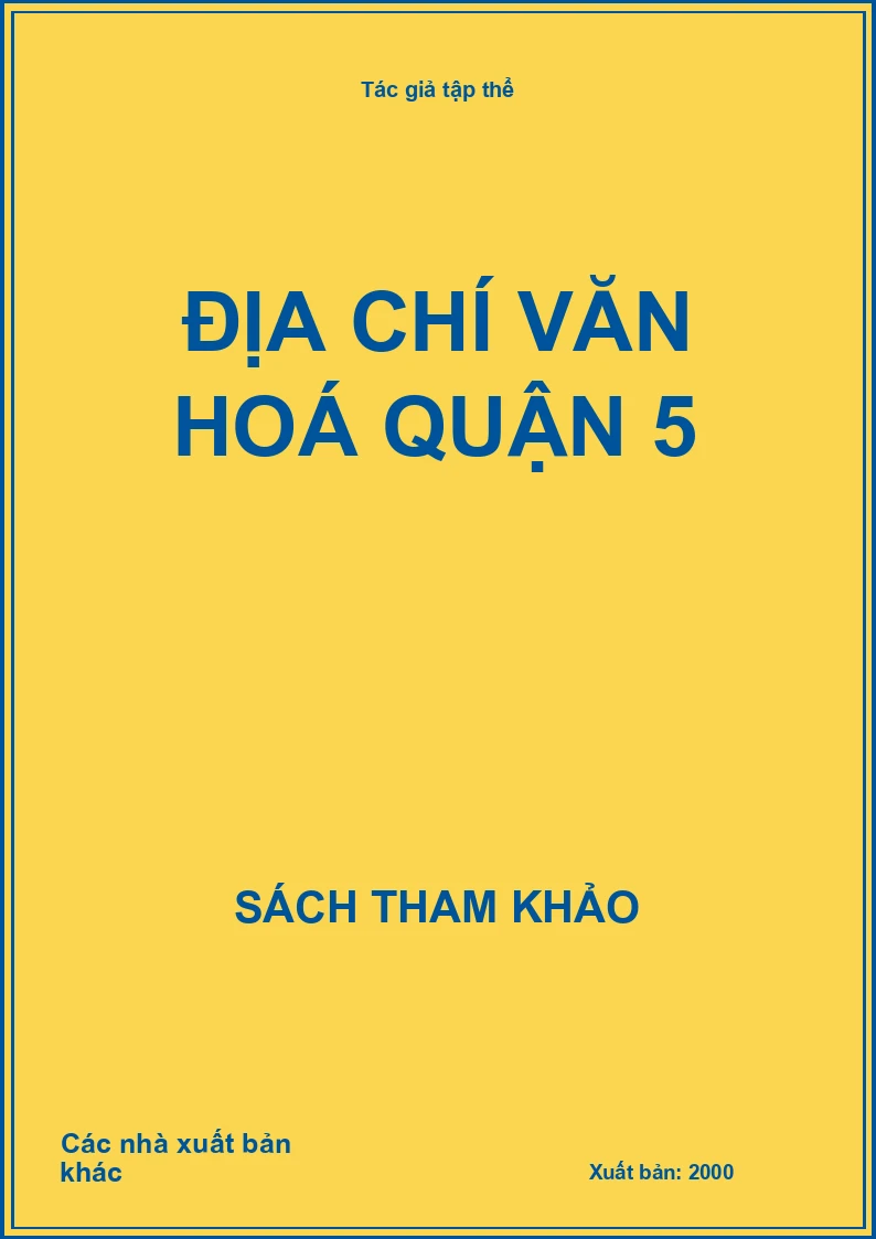 Địa chí văn hoá quận 5