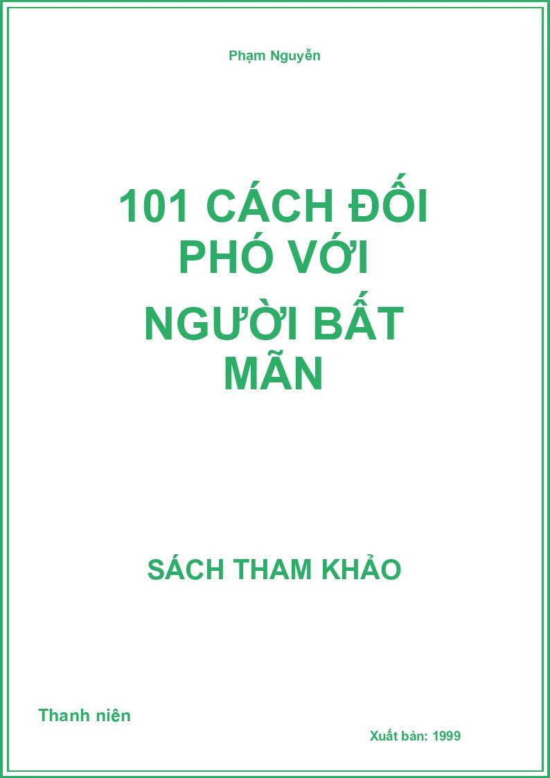 101 cách đối phó với người bất mãn