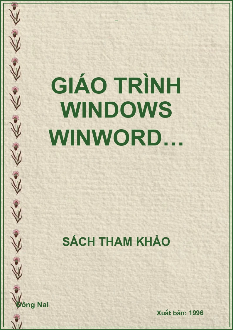 Giáo trình windows winword…