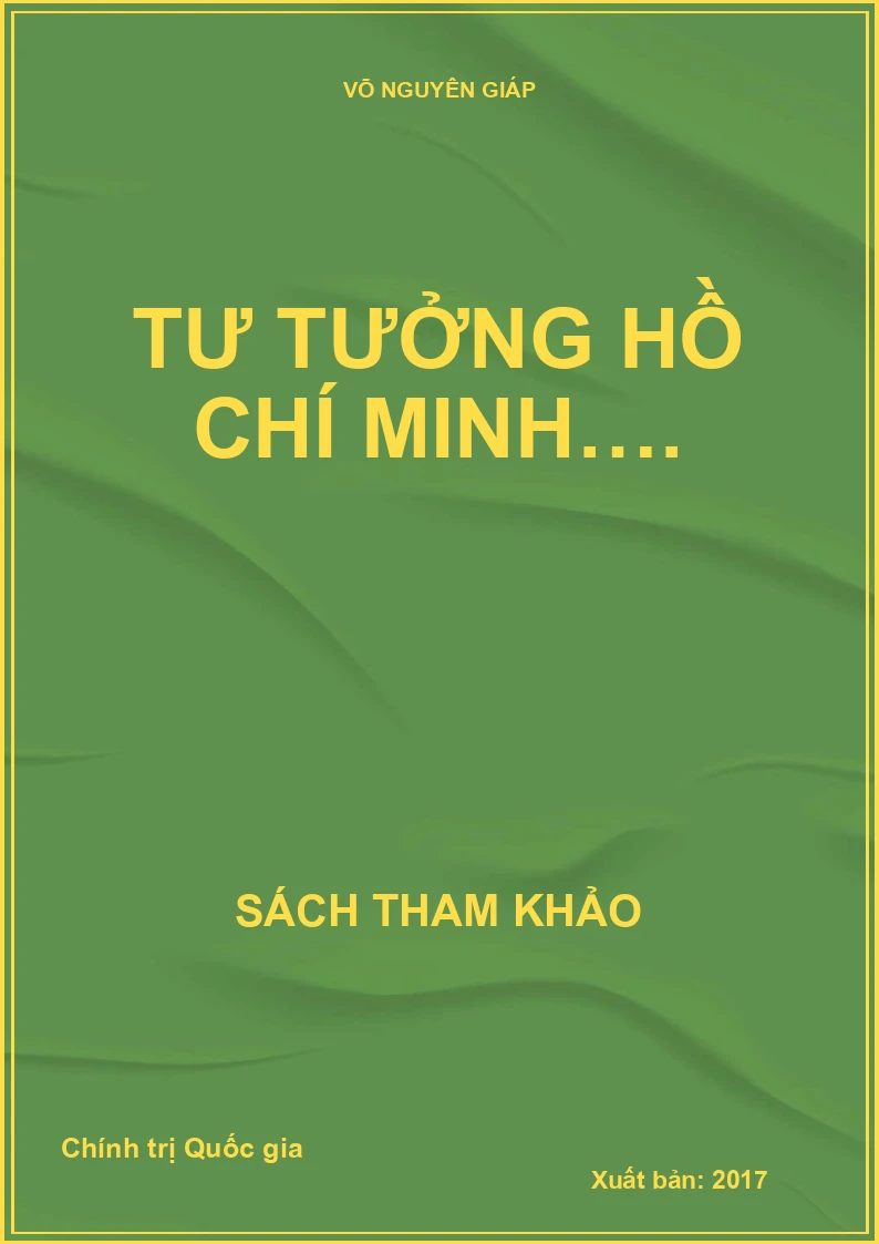 Tư tưởng Hồ Chí Minh….