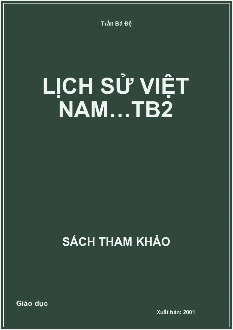 Lịch sử Việt Nam…tb2