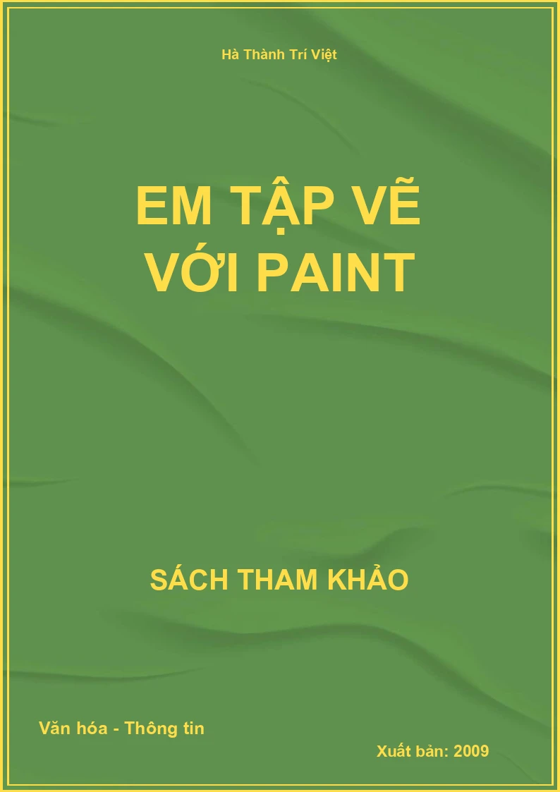 Em tập vẽ với paint