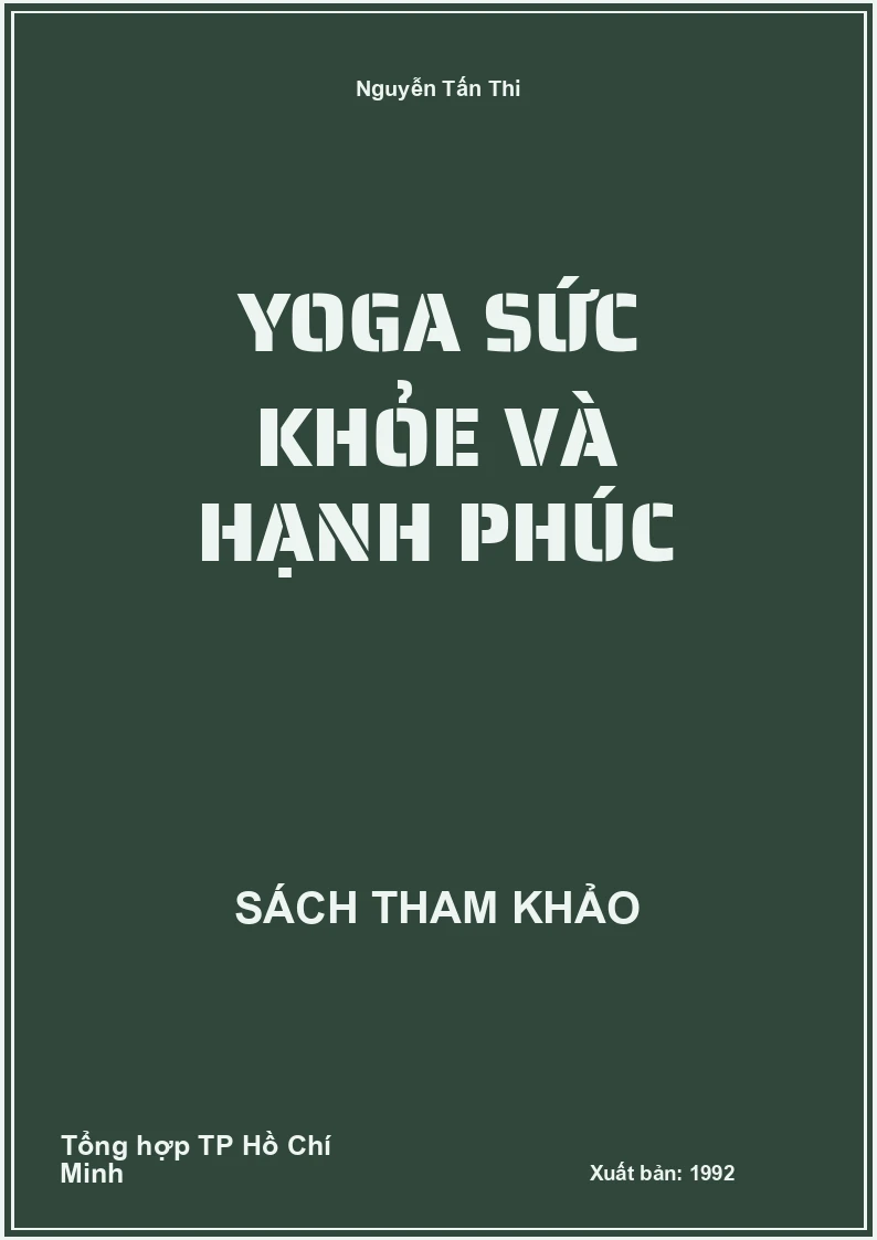 Yoga sức khỏe và hạnh phúc