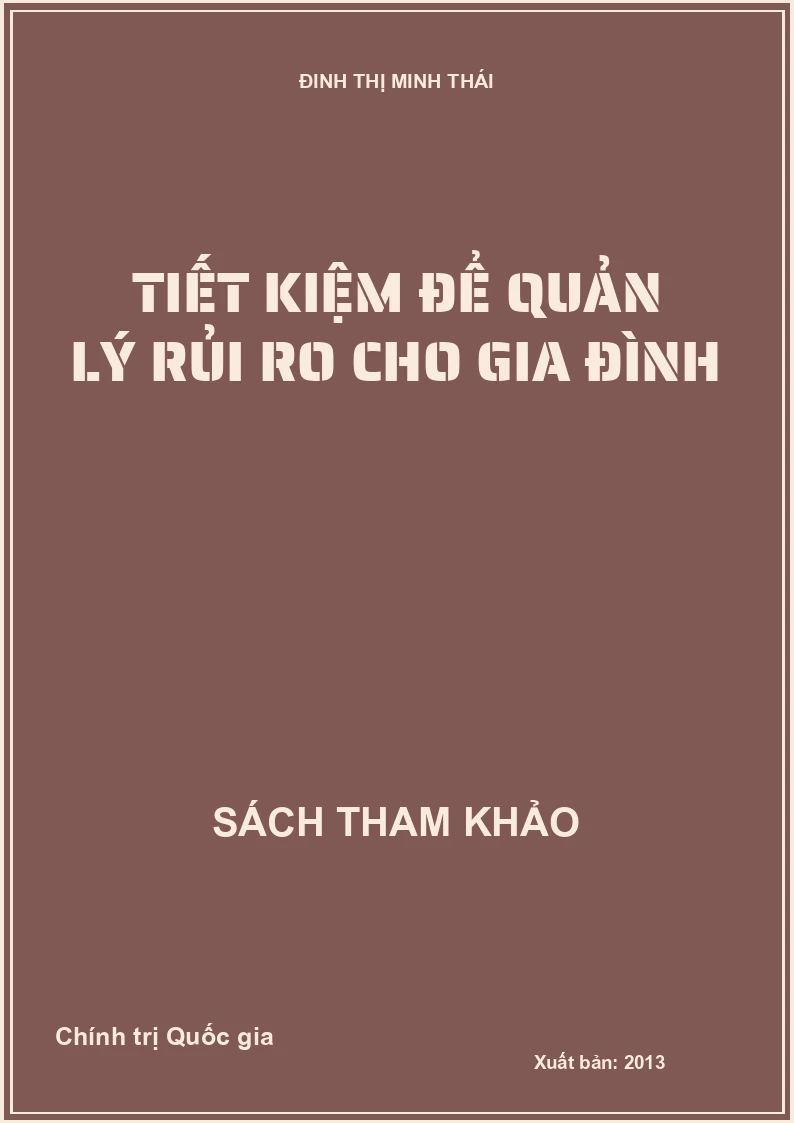 Tiết kiệm để quản lý rủi ro cho gia đình