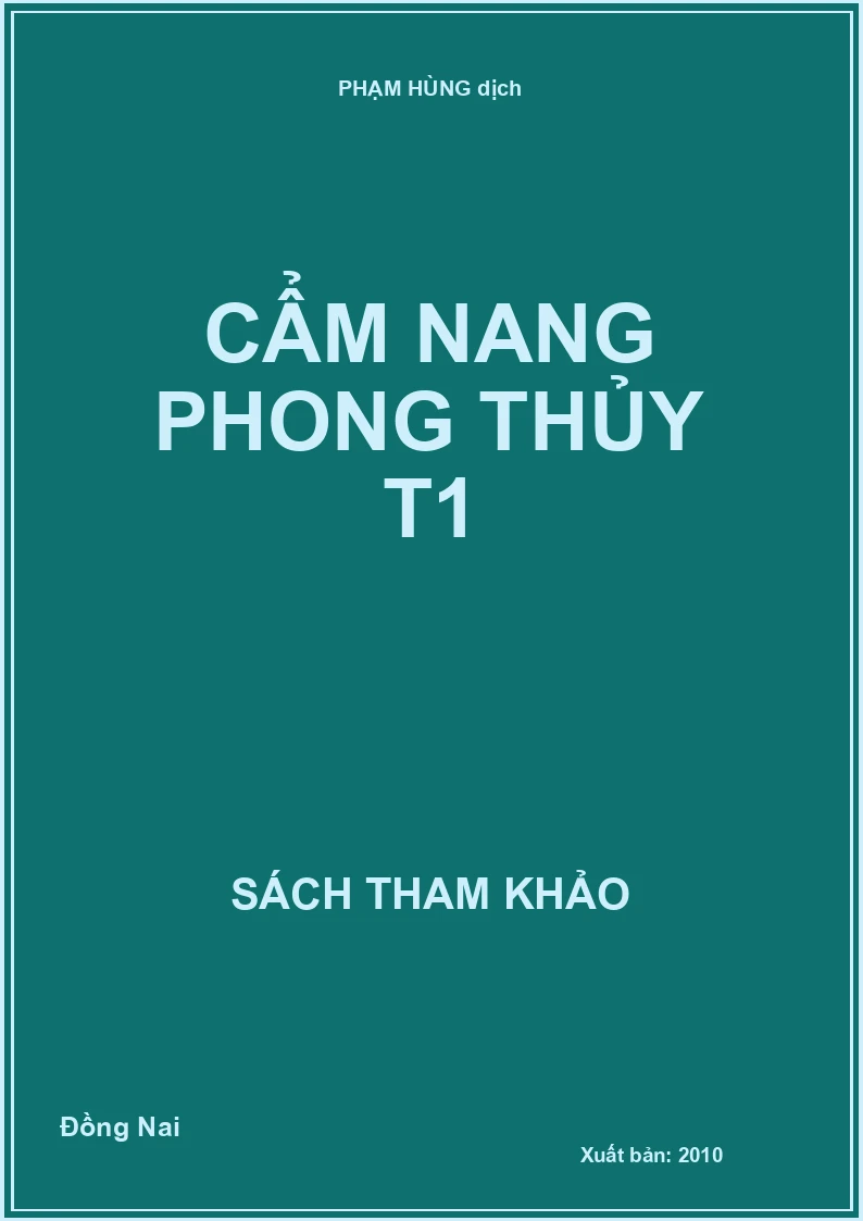 Cẩm nang phong thủy T1