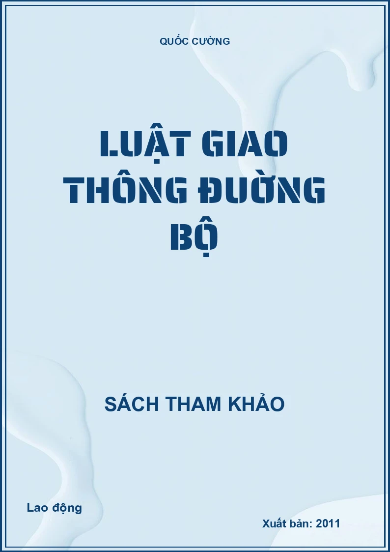 Luật giao thông đuờng bộ