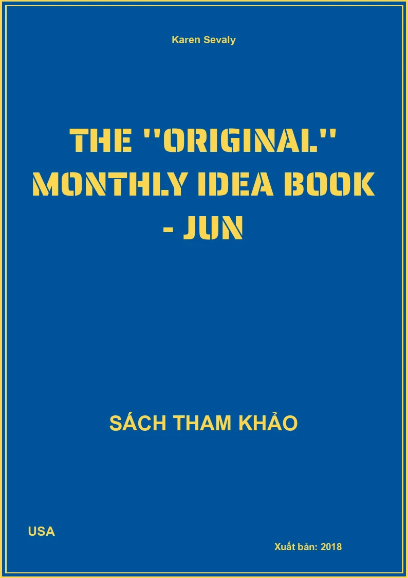 The ''original'' monthly idea book - Jun