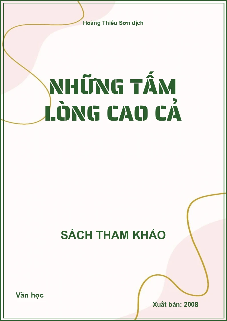 Những tấm lòng cao cả