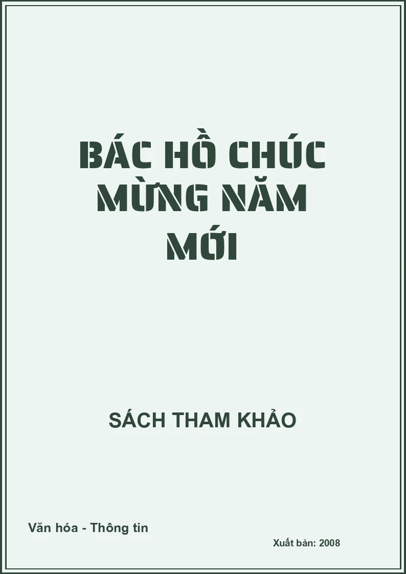 Bác Hồ chúc mừng năm mới