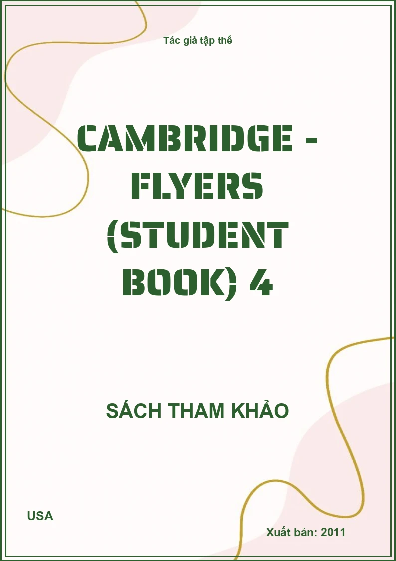 Cambridge - Flyers (Student book) 4