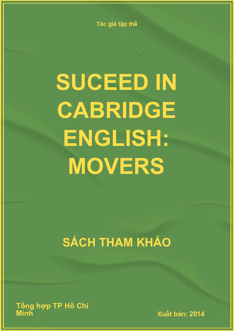 Suceed in Cabridge English: Movers