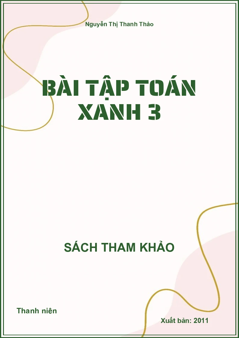 Bài tập toán xanh 3