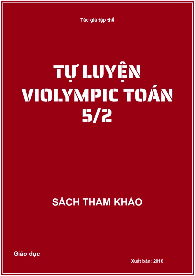 Tự luyện violympic toán 5/2