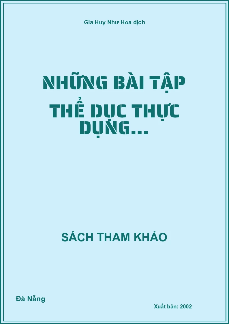 Những bài tập thể dục thực dụng…