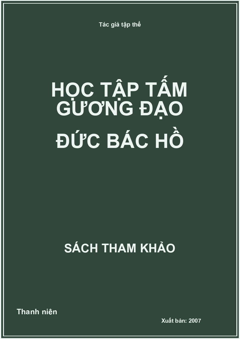 Học tập tấm gương đạo đức Bác Hồ