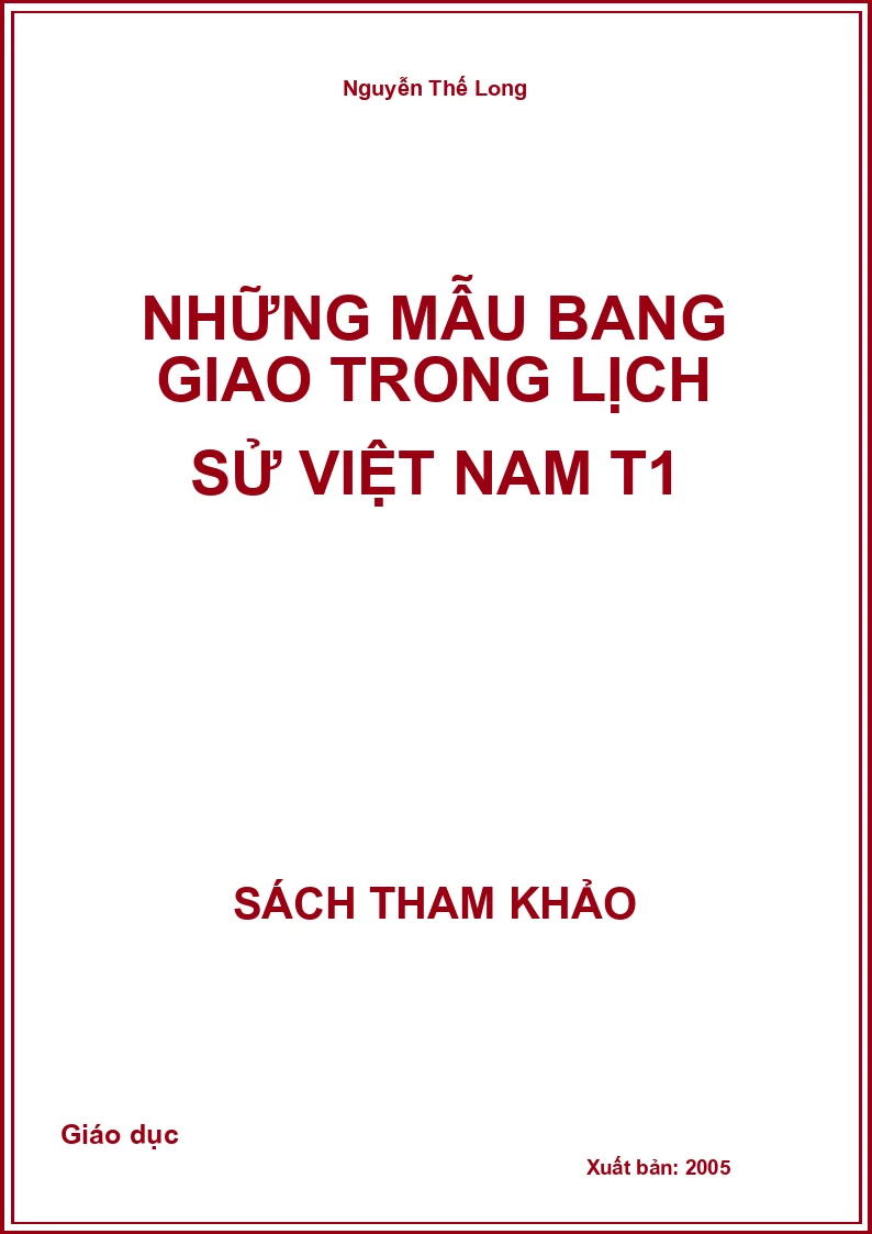 Những mẫu bang giao trong lịch sử Việt Nam T1