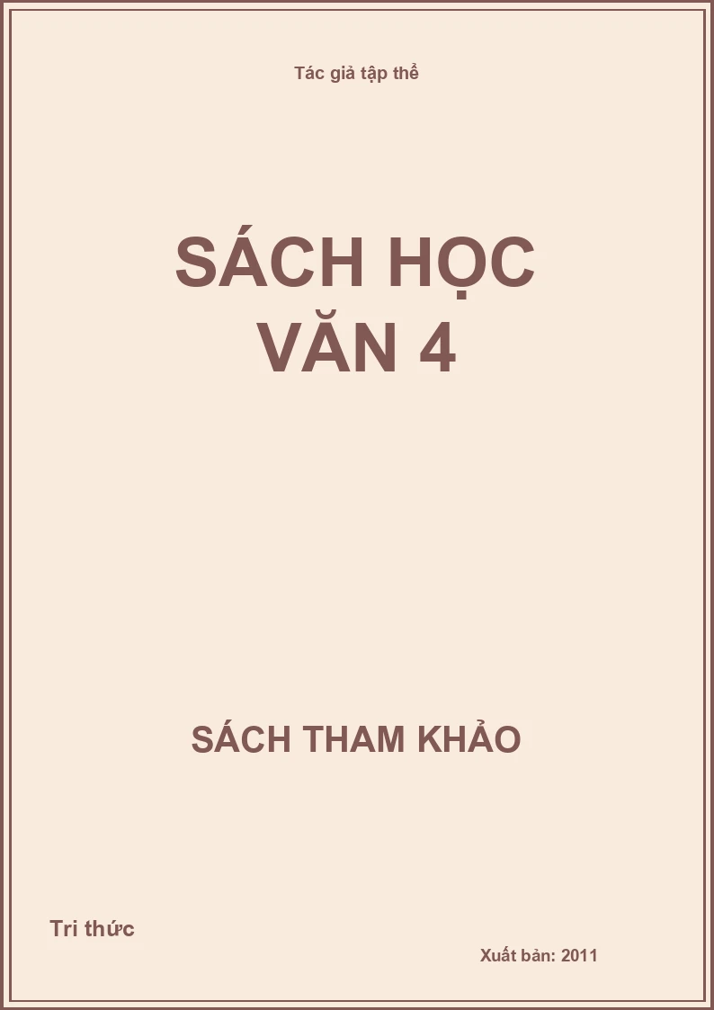 Sách học văn 4
