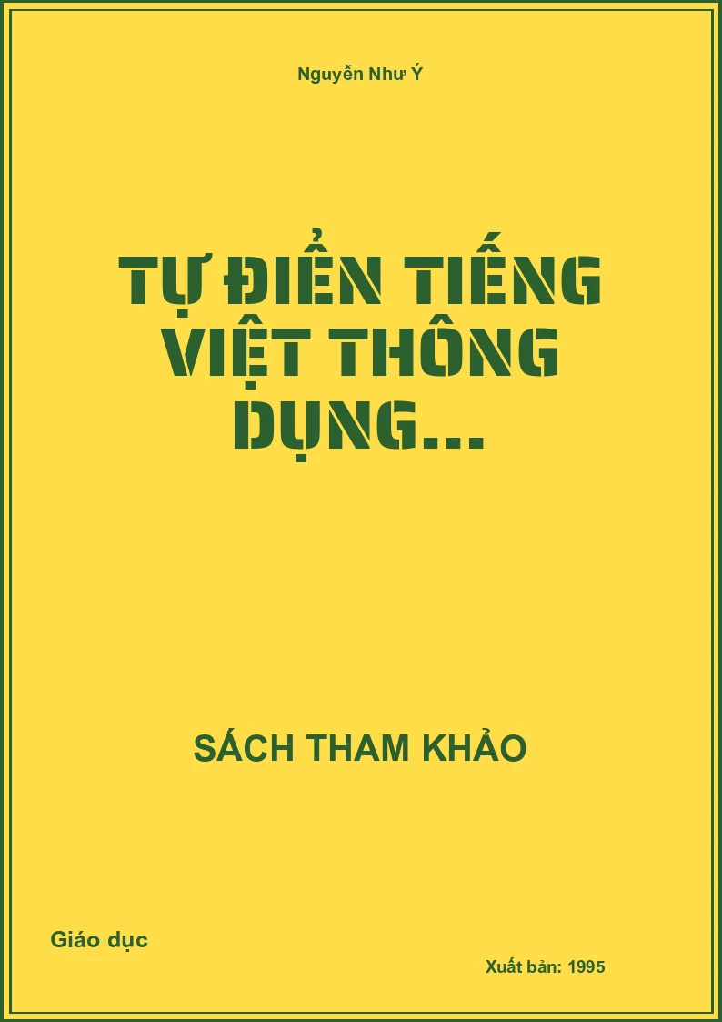 Tự điển tiếng việt thông dụng…