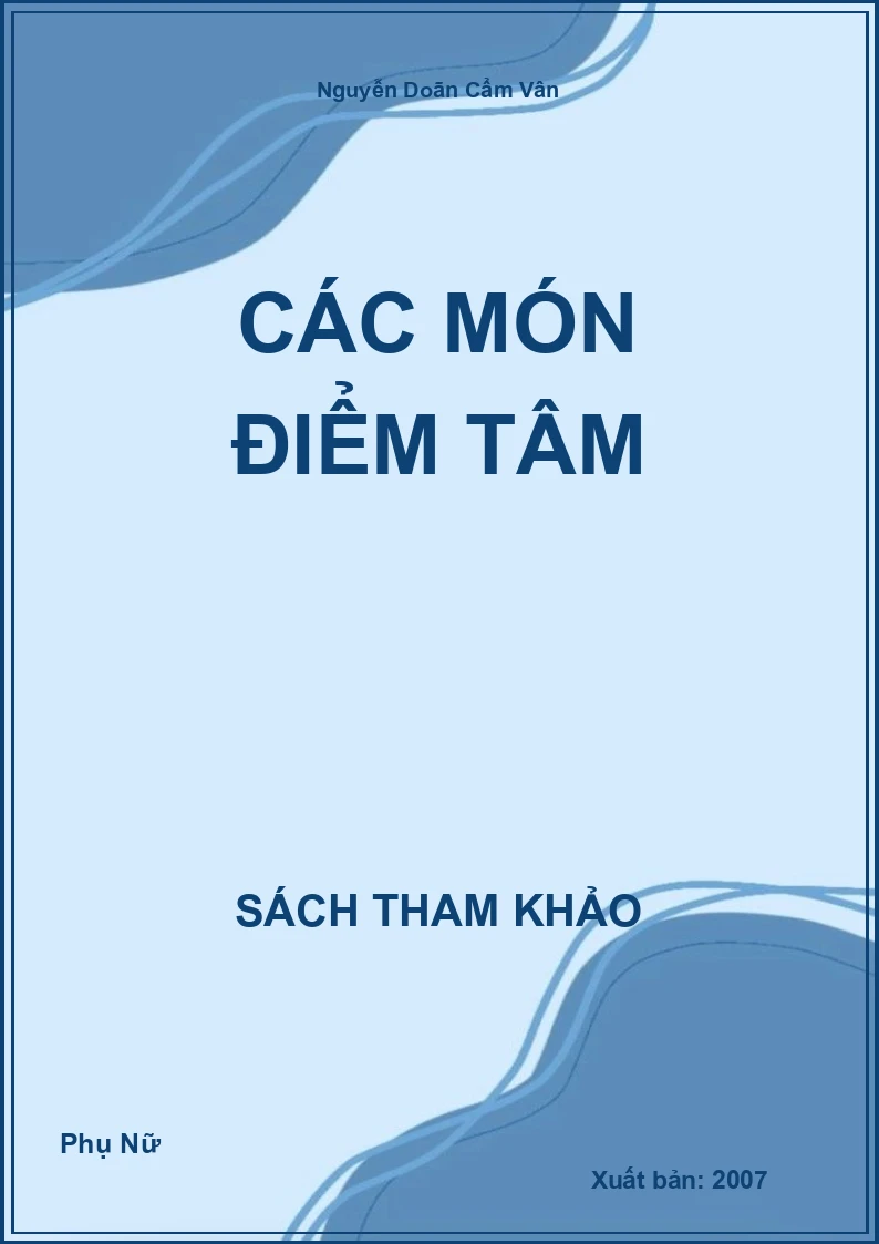 Các món điểm tâm