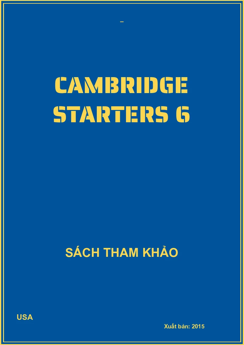 Cambridge Starters 6