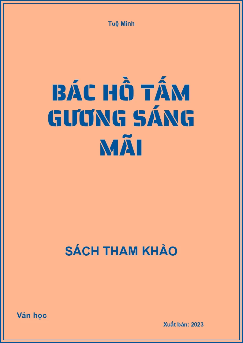 Bác Hồ tấm gương sáng mãi