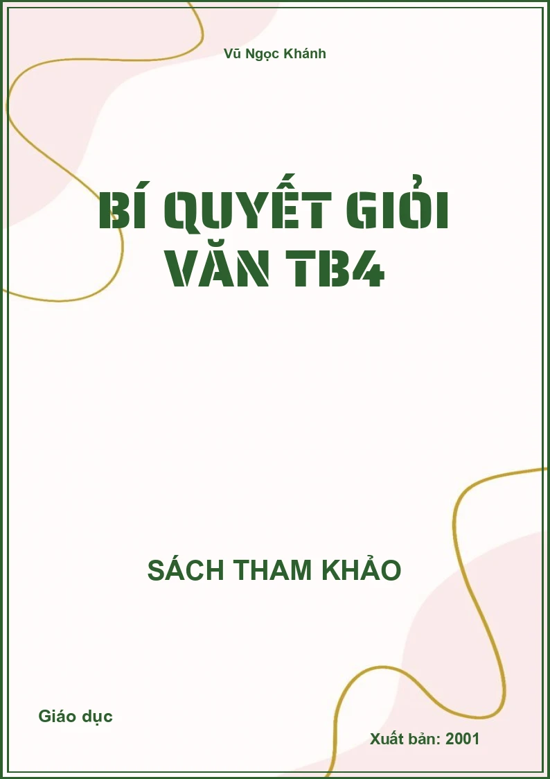 Bí quyết giỏi văn TB4