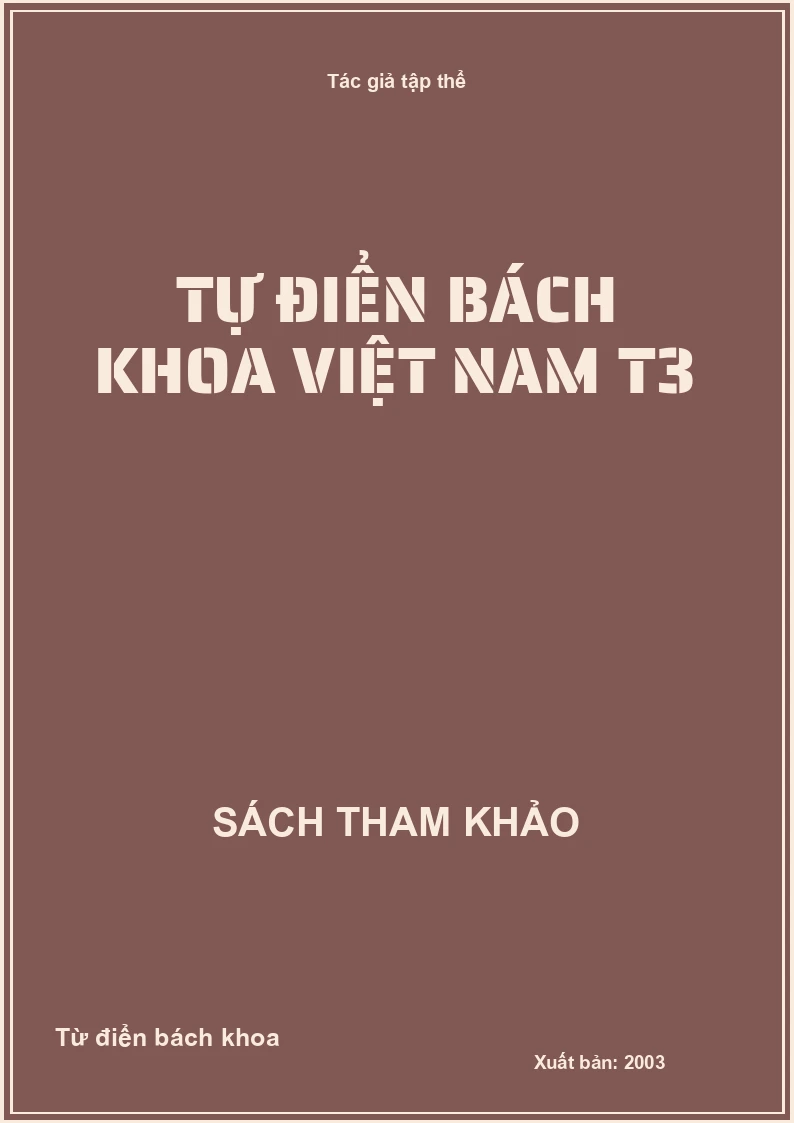 Tự điển bách khoa Việt Nam T3