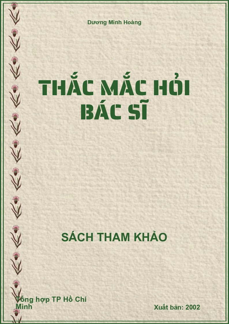 Thắc mắc hỏi bác sĩ