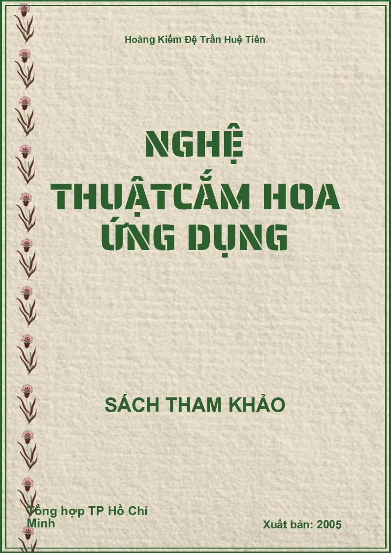 Nghệ thuậtcắm hoa ứng dụng