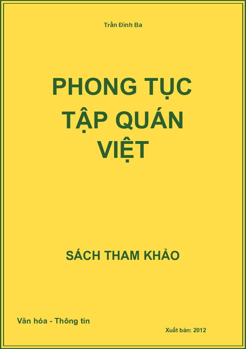 Phong tục tập quán Việt