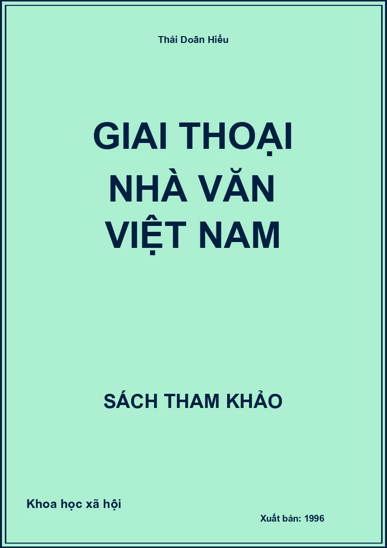 Giai thoại nhà văn Việt Nam