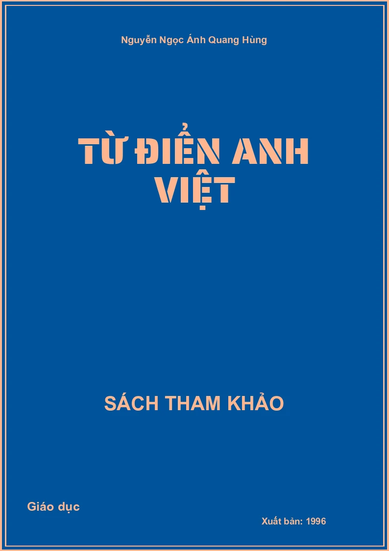 Từ điển anh Việt