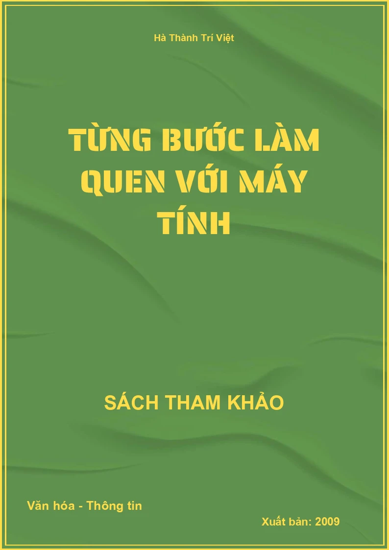 Từng bước làm quen với máy tính
