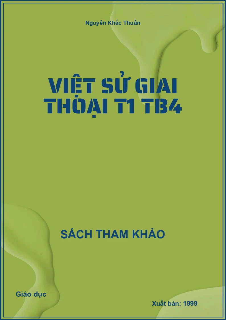 Việt sử giai thoại T1 TB4